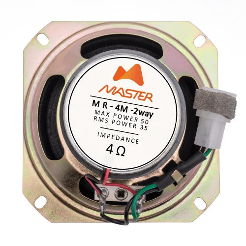 بلندگوی 4 اینچ توییتردار ماستر مدل MR4M2WAY (نمای پشت)
