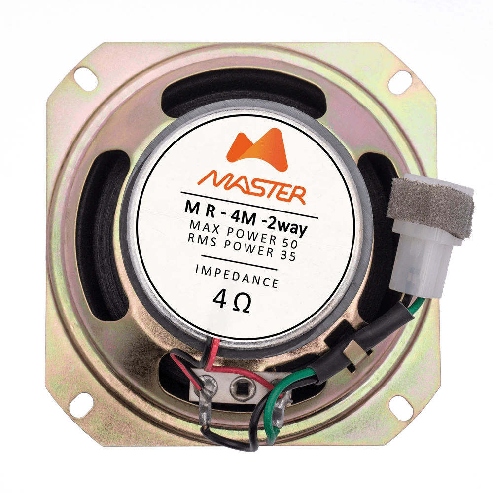 بلندگوی 4 اینچ توییتردار ماستر مدل MR4M2WAY (نمای پشت)