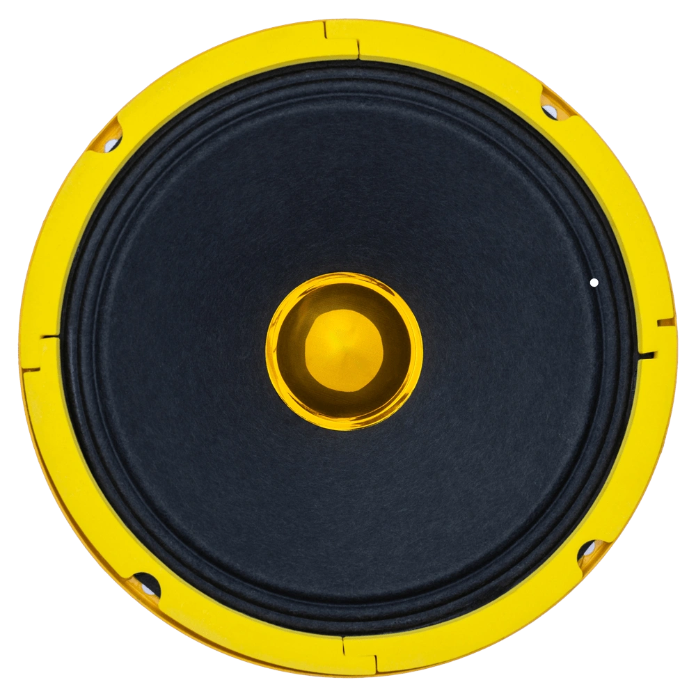 بلندگوی ماستر 6.5 اینچ فلزی میدرنج رنگ زرد مدل MR-620B (نمای روبرو)
