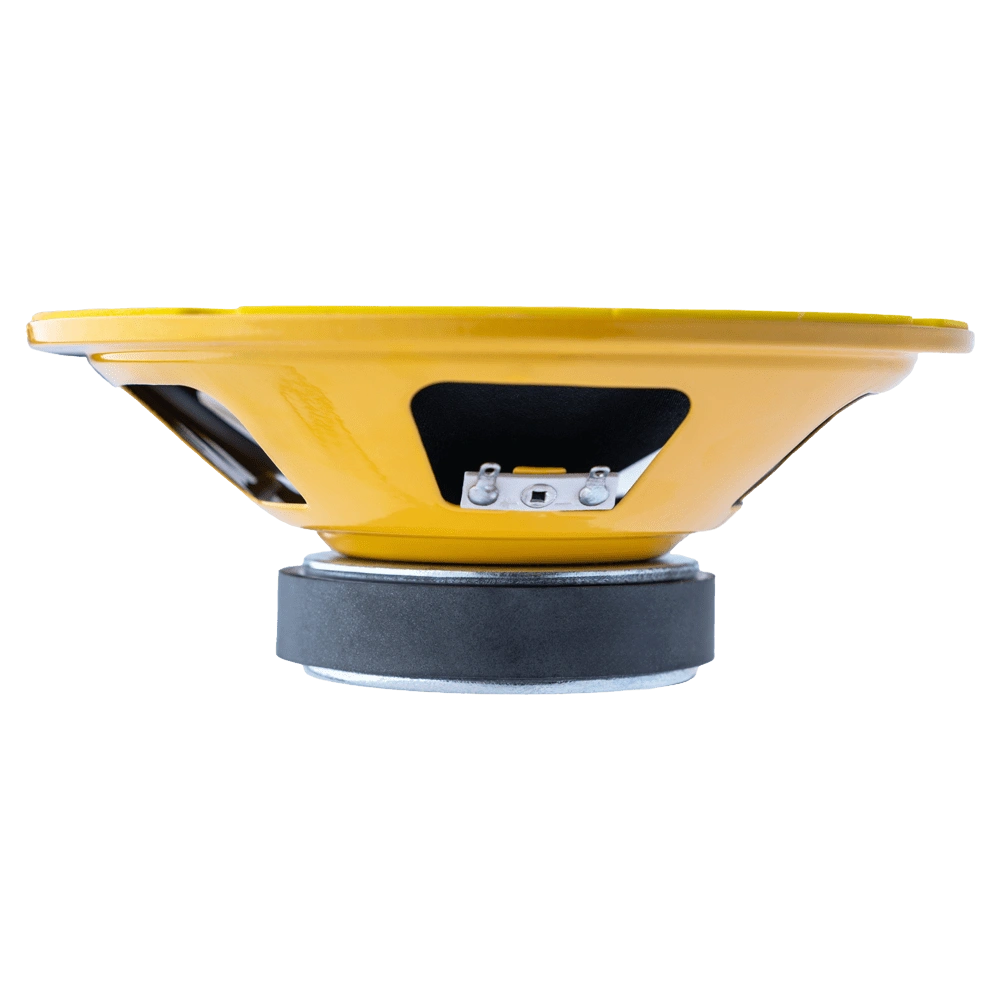 بلندگوی ماستر 6.5 اینچ فلزی میدرنج رنگ زرد مدل MR-620B (نمای کنار)